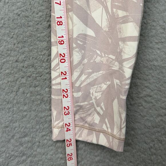 Lululemon Wunder Under High-Rise Luxtreme leggings Shadow Leaf Light Ivory SZ 6 - Picture 7 of 8